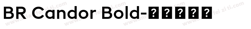 BR Candor Bold字体转换